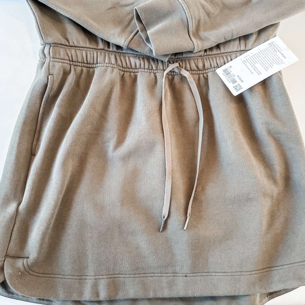 ✨ Lululemon | Scuba Cinch-Waist Mini Dress | Olive Brown | XL - Picture 11 of 12